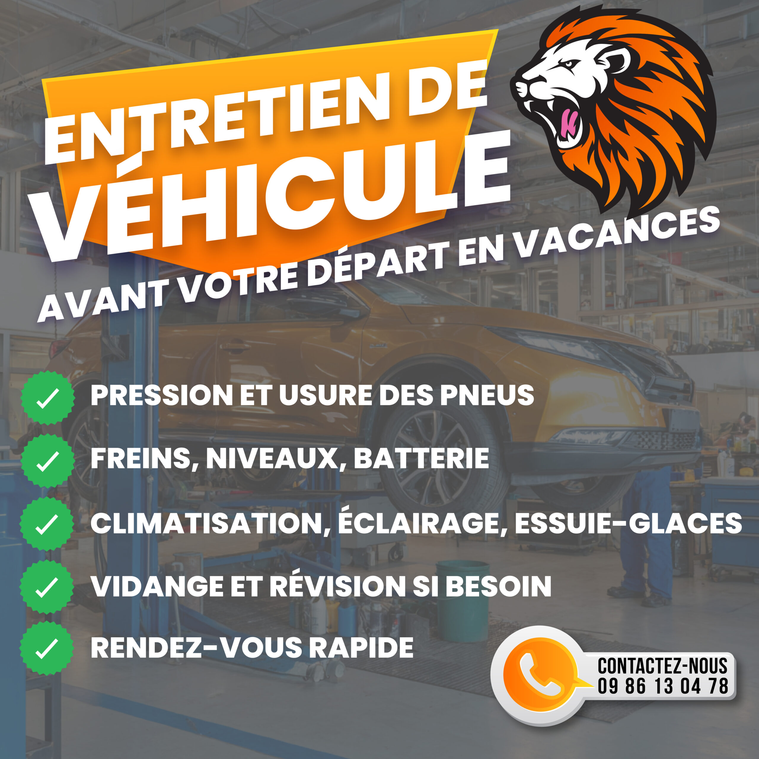 ENTRETIEN DE VÉHICULE ENTRETIEN DE FLOTTES